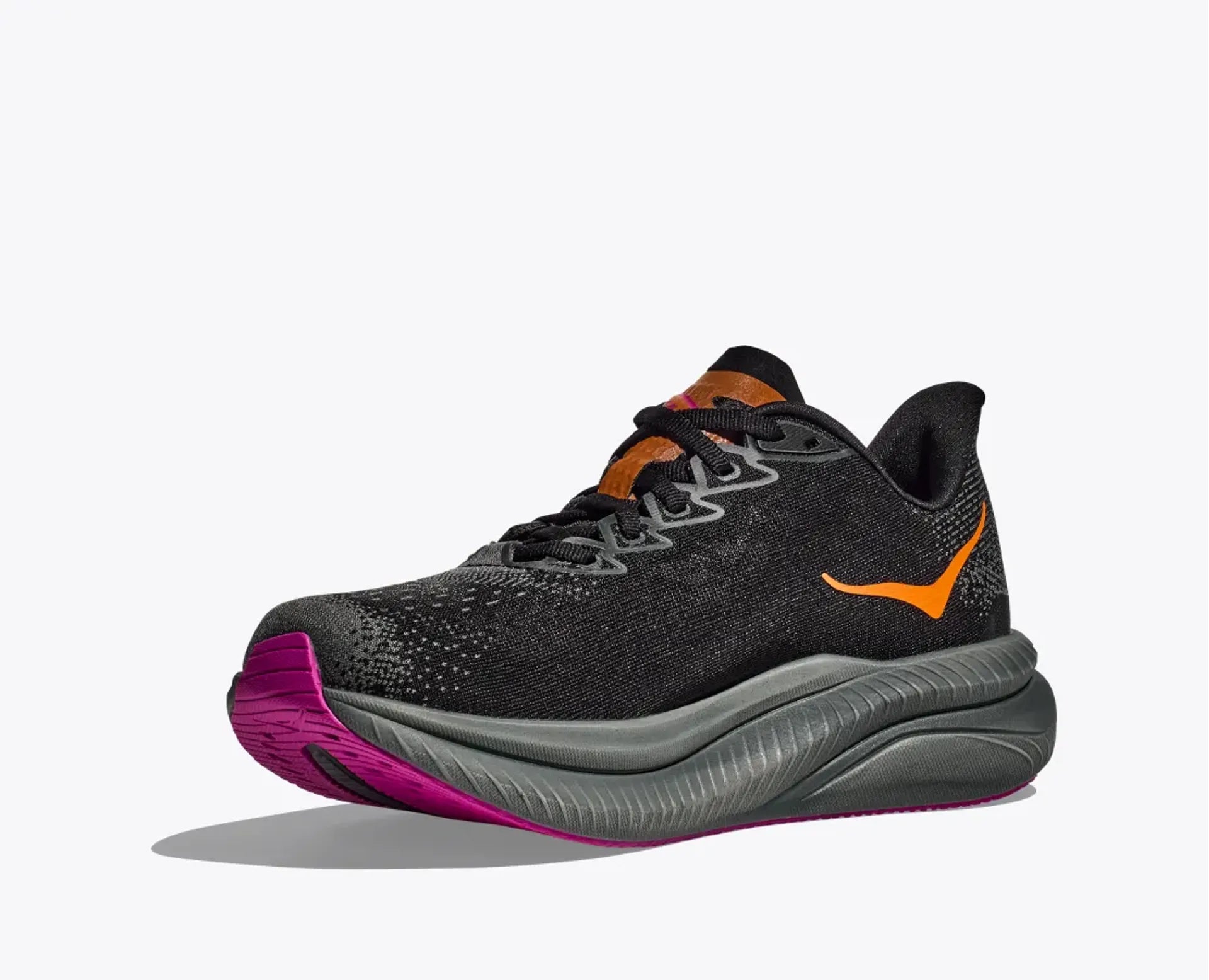 Hoka Women's Mach 6 in Black/Fuschia