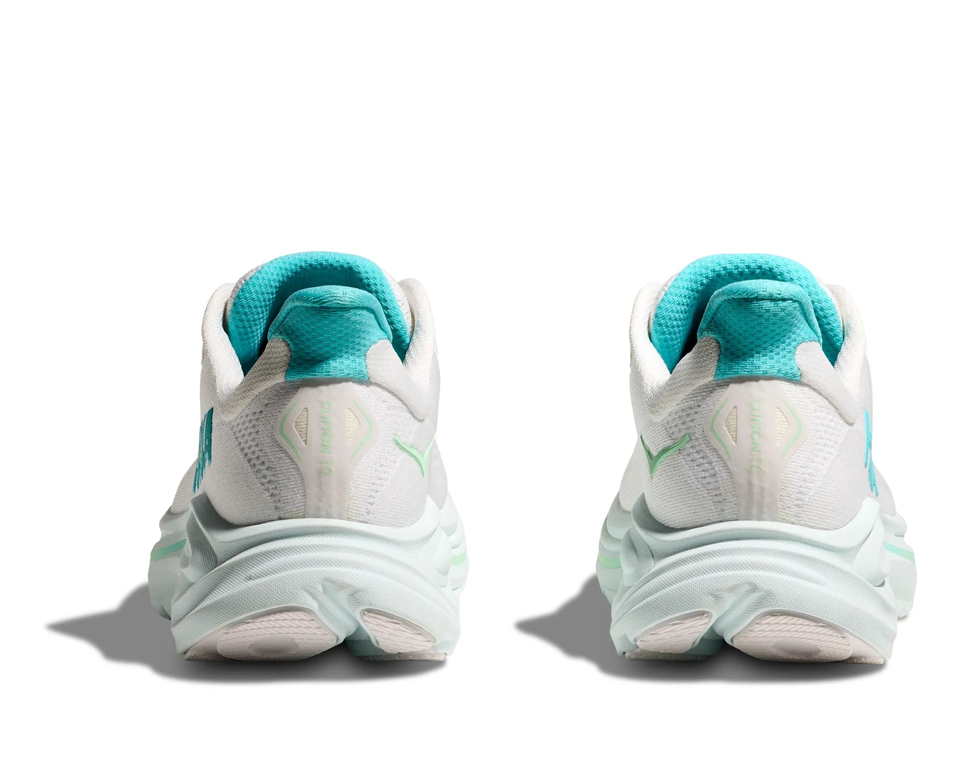 Hoka Women's Clifton 10 in White/Cielo Blue