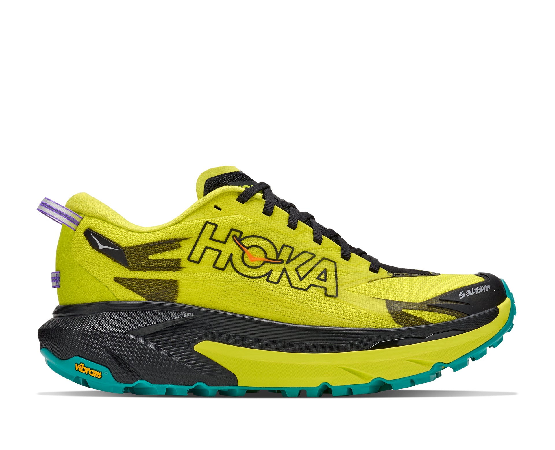 Hoka Men's Mafate 5 in Black/Hoka Citrus