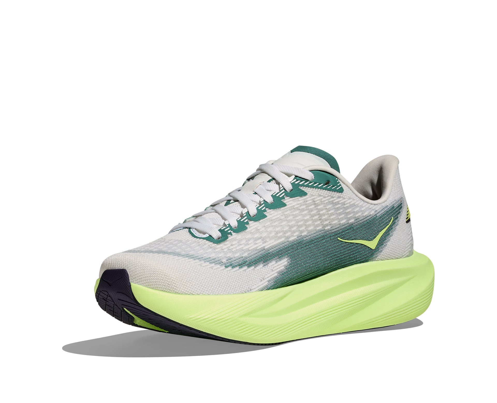 Hoka Men's Mach 7 in Frost/Neon Yuzu