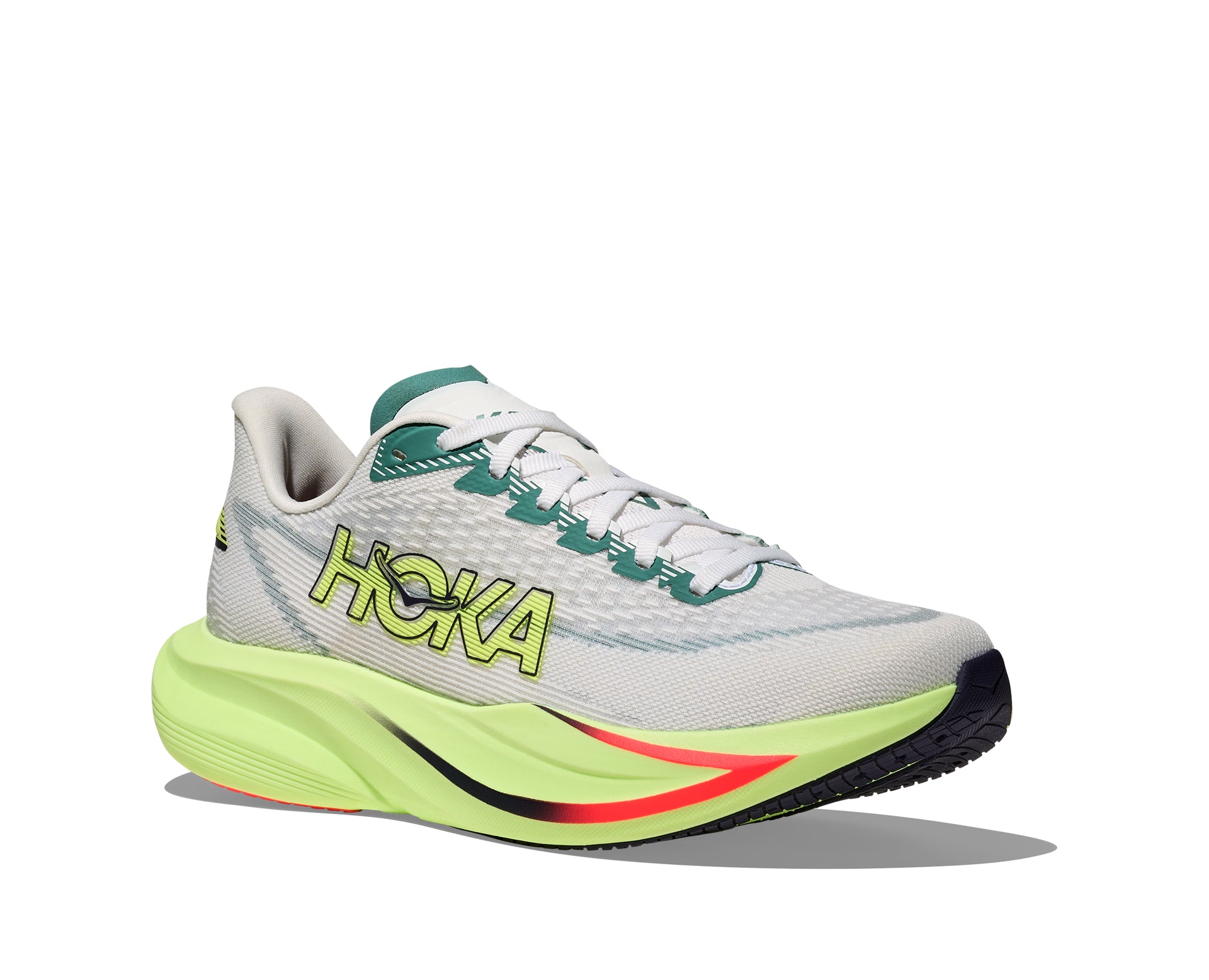 Hoka Men's Mach 7 in Frost/Neon Yuzu