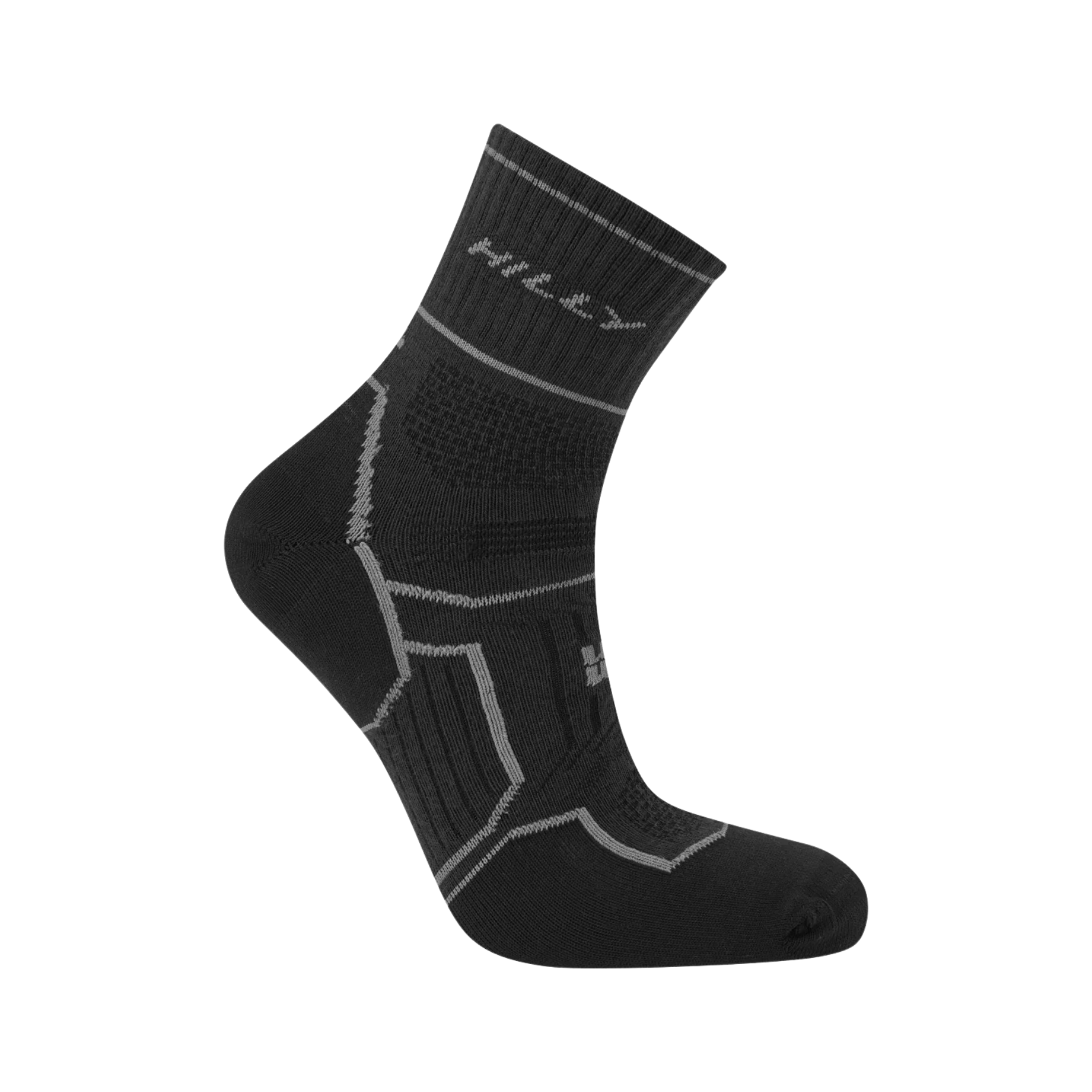 Hilly Twin Skin Anklet Med Socks in Black/Anthracite