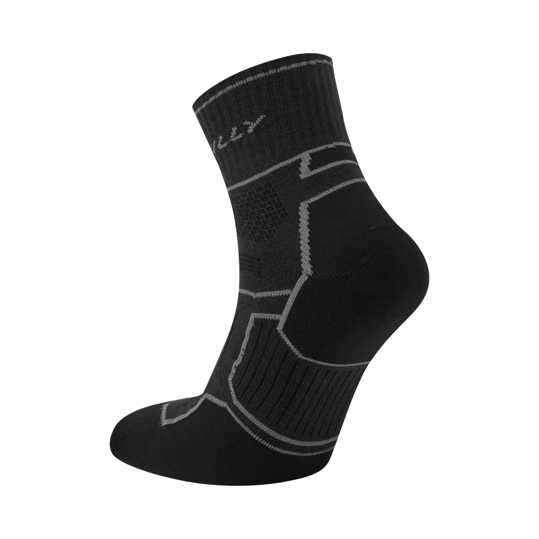 Hilly Twin Skin Anklet Med Socks in Black/Anthracite