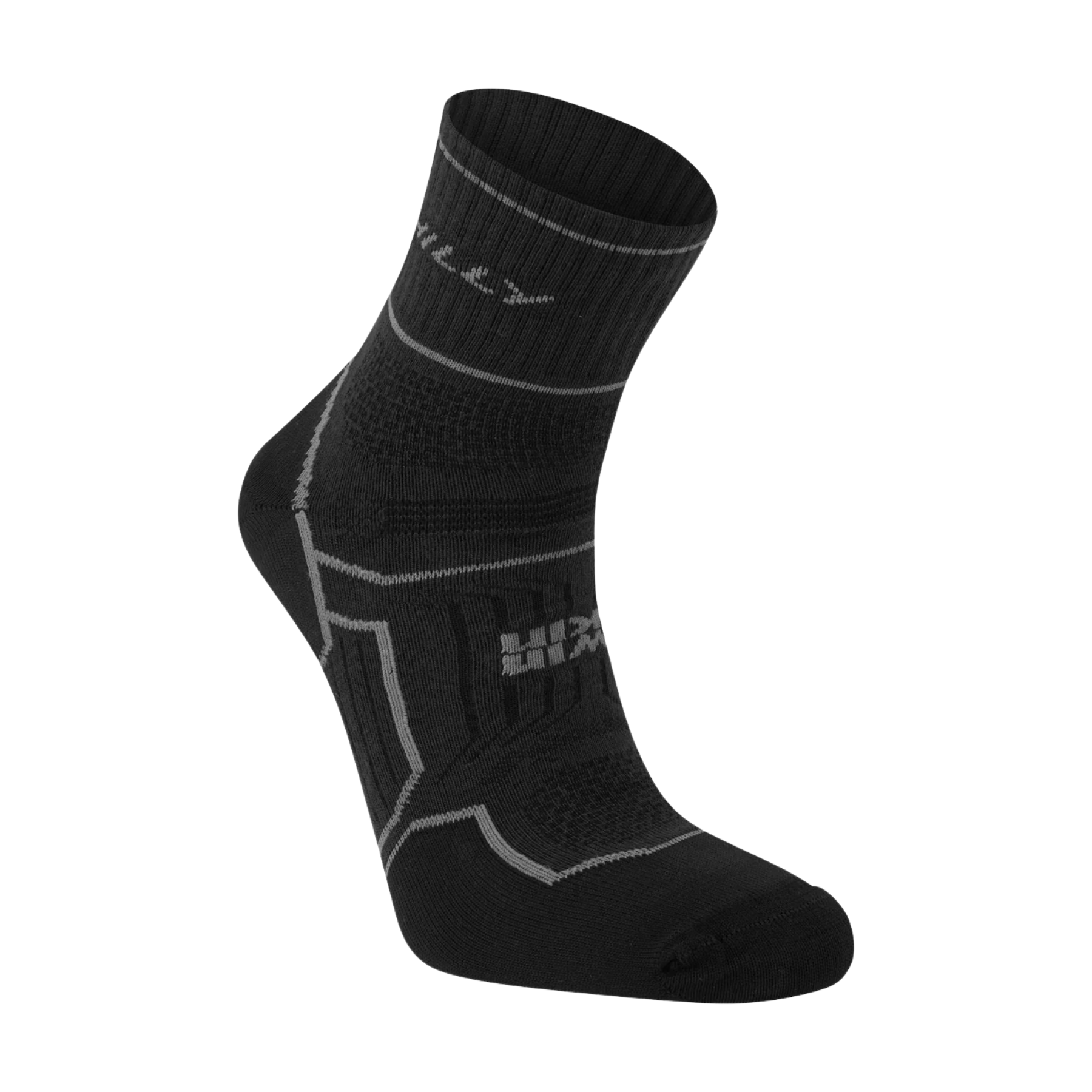Hilly Twin Skin Anklet Med Socks in Black/Anthracite