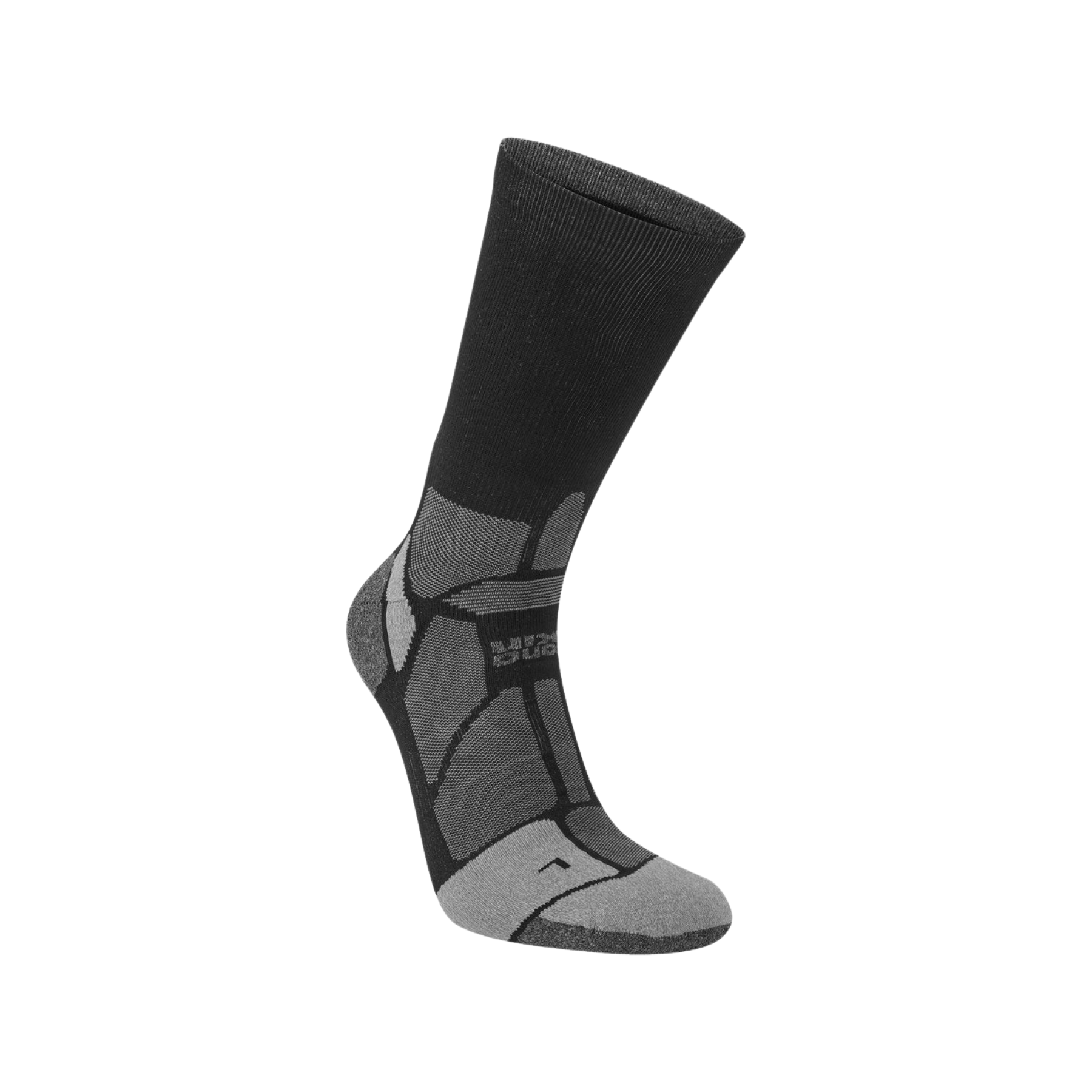 Hilly Marathon Fresh Crew Min Socks in Black/Grey