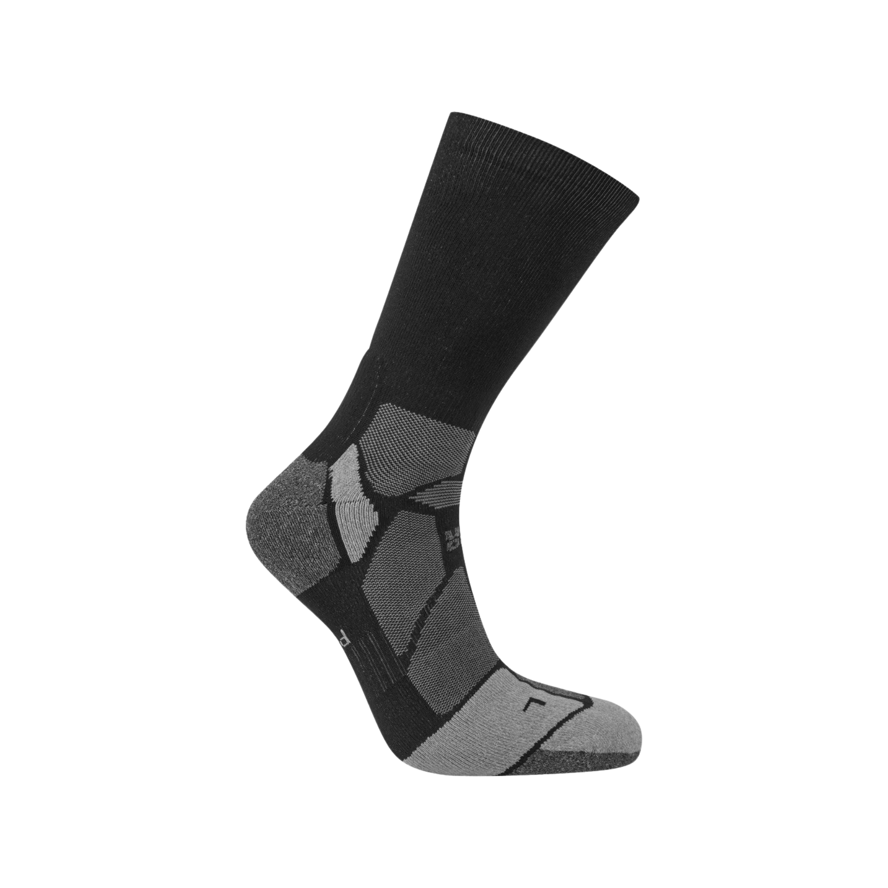 Hilly Marathon Fresh Crew Min Socks in Black/Grey