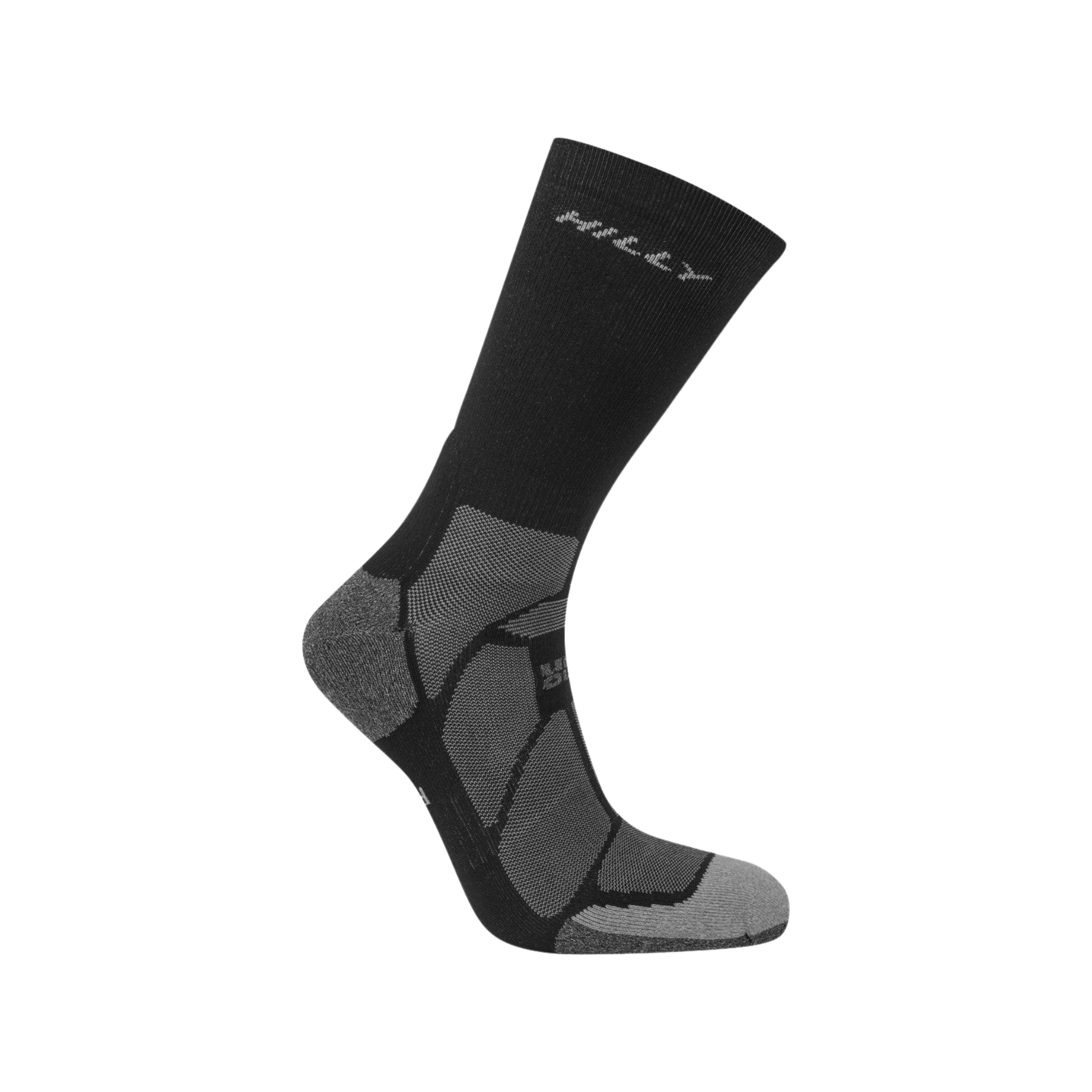 Hilly Marathon Fresh Crew Min Socks in Black/Grey