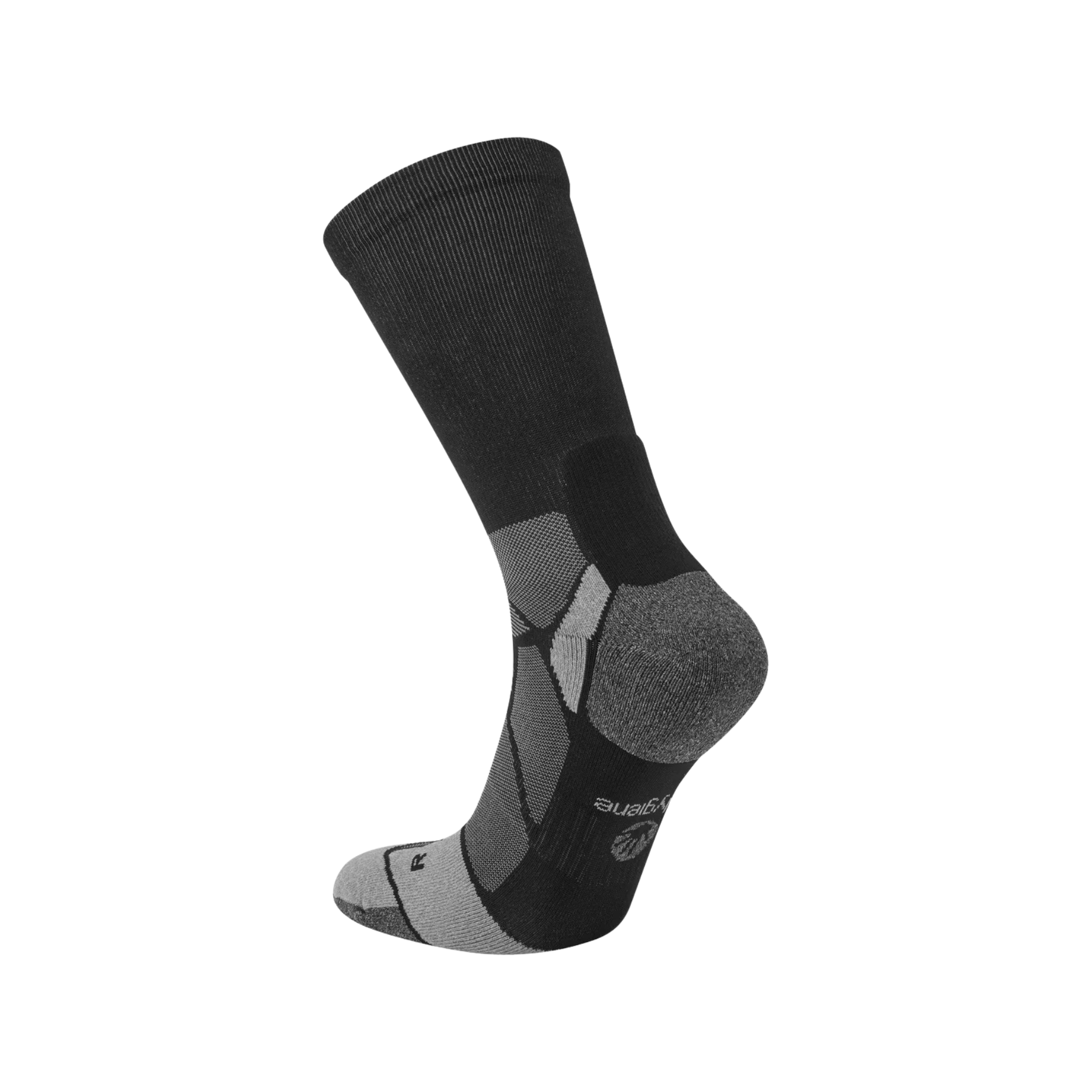 Hilly Marathon Fresh Crew Min Socks in Black/Grey