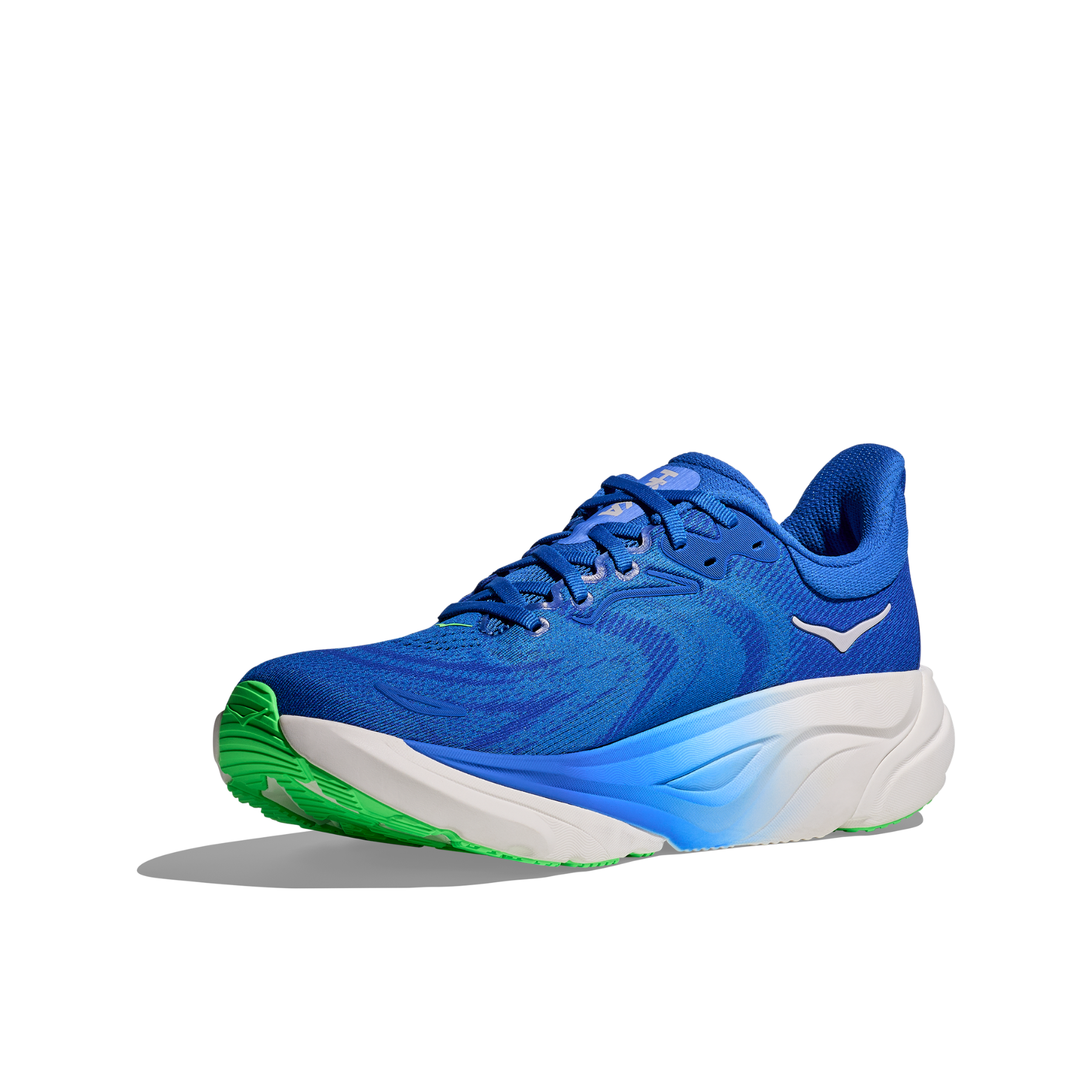 Hoka Men's Arahi 8 in Cobalt Blue/Neon Green