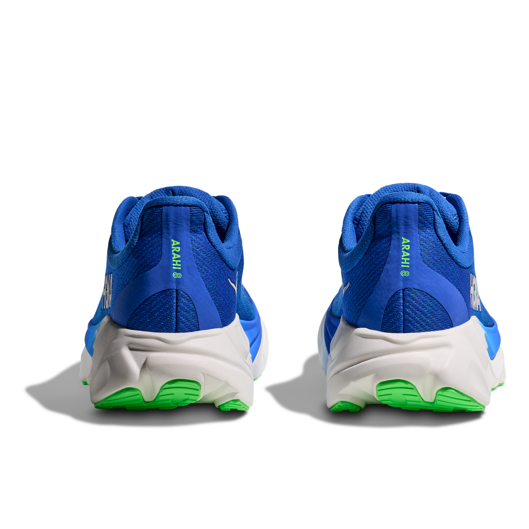 Hoka Men's Arahi 8 in Cobalt Blue/Neon Green