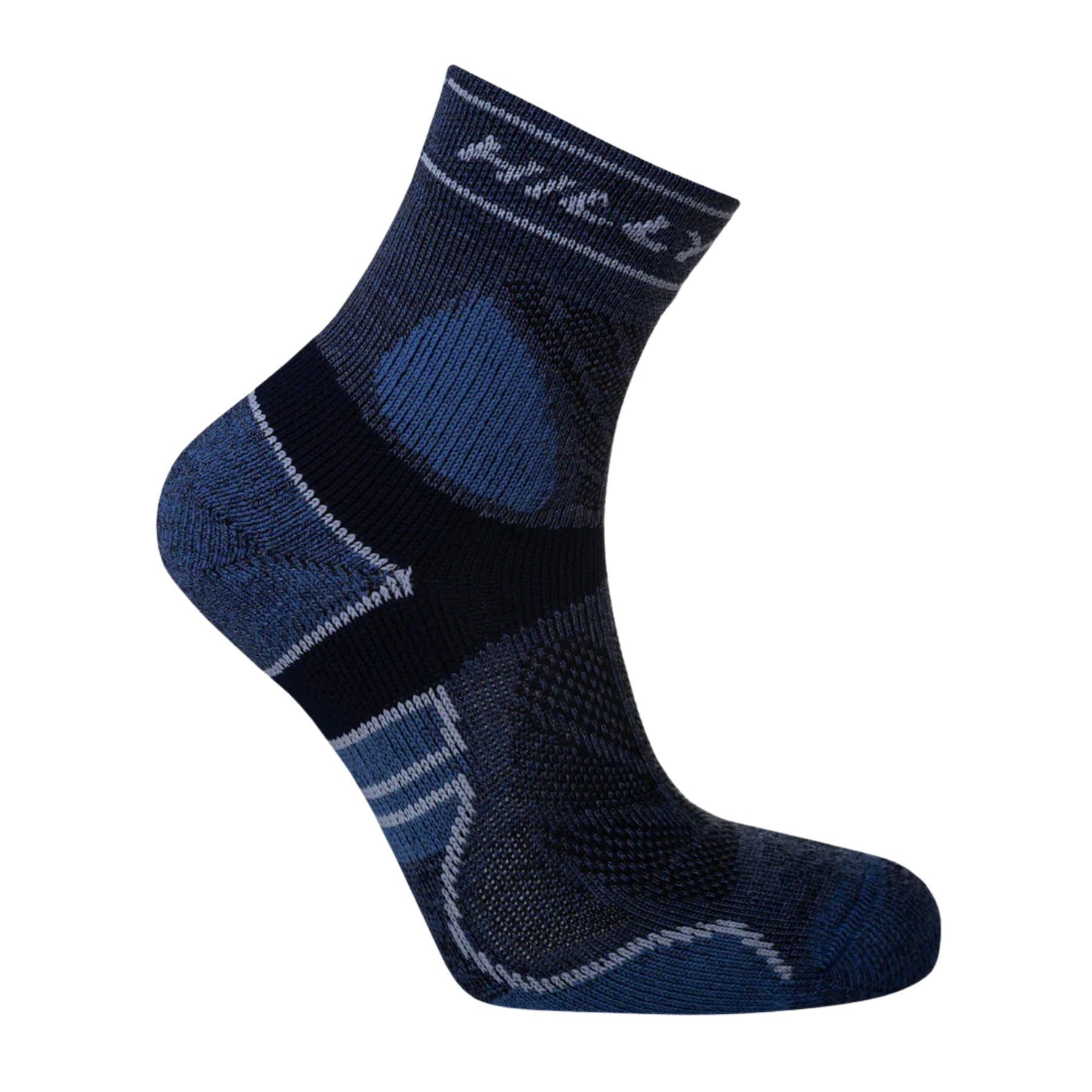 Hilly Trail Anklet Max Socks in Marine/Navy