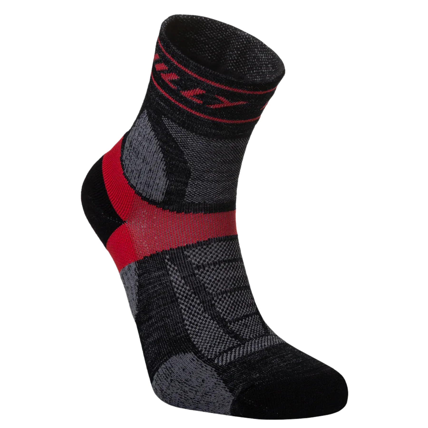 Hilly Trail Anklet Med Socks in Black/Red
