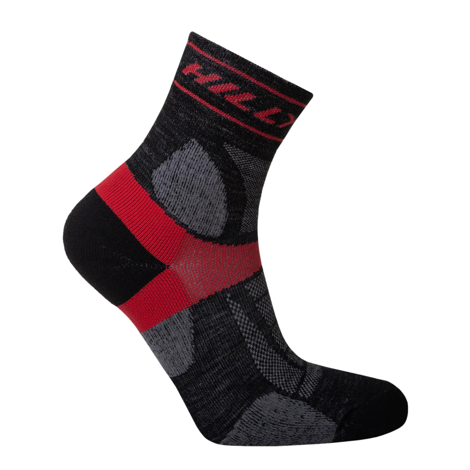 Hilly Trail Anklet Med Socks in Black/Red