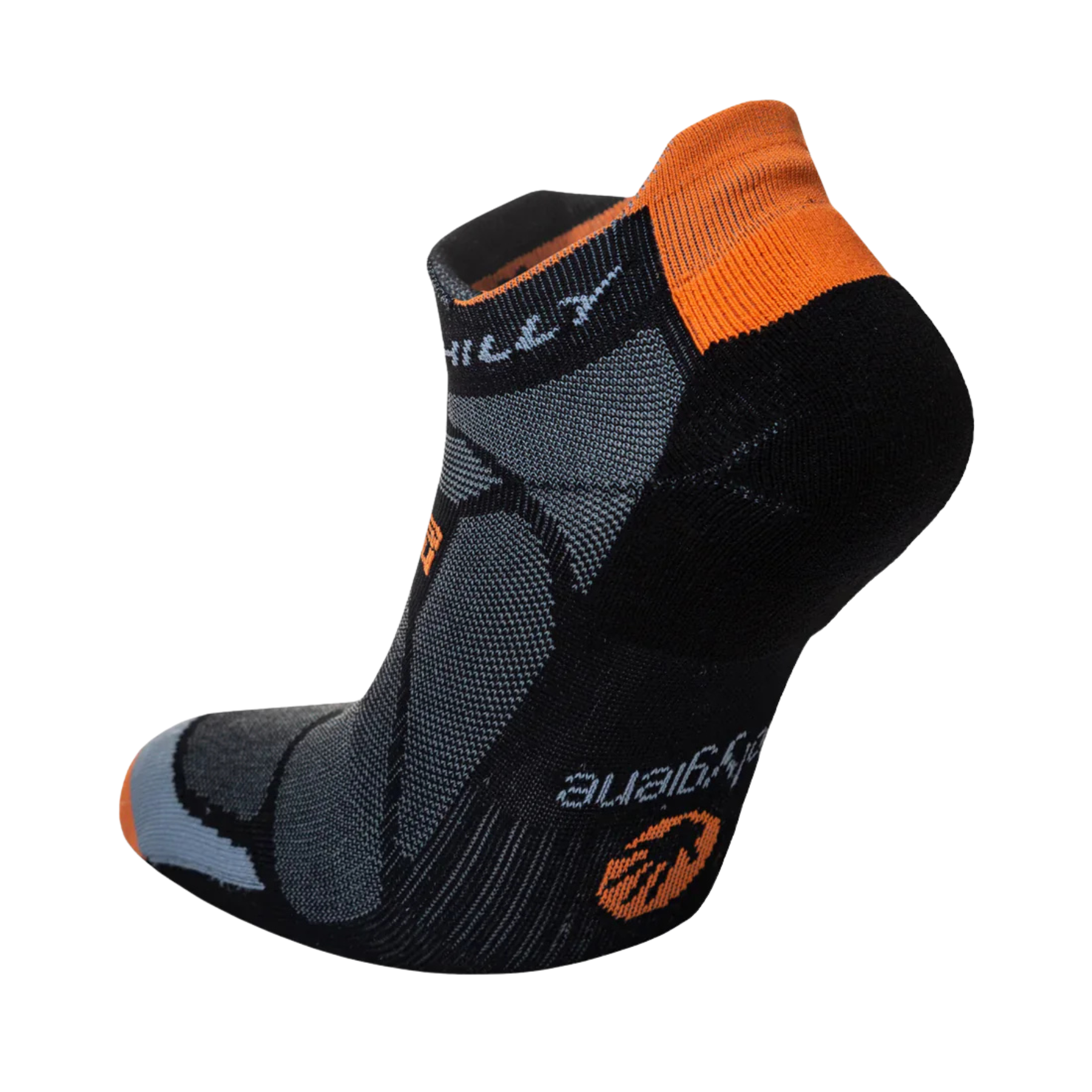 Hilly Marathon Fresh Socklet Min in Black/Orange