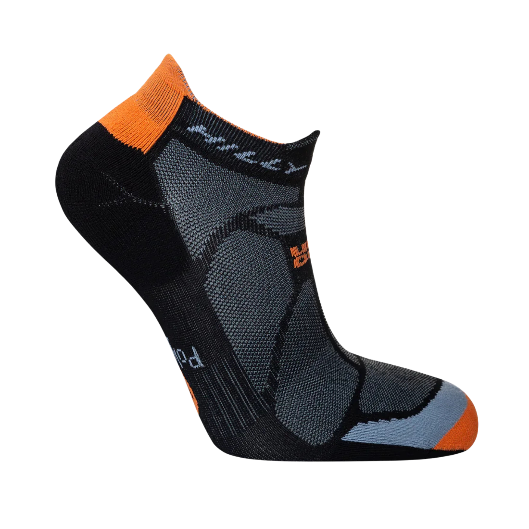 Hilly Marathon Fresh Socklet Min in Black/Orange