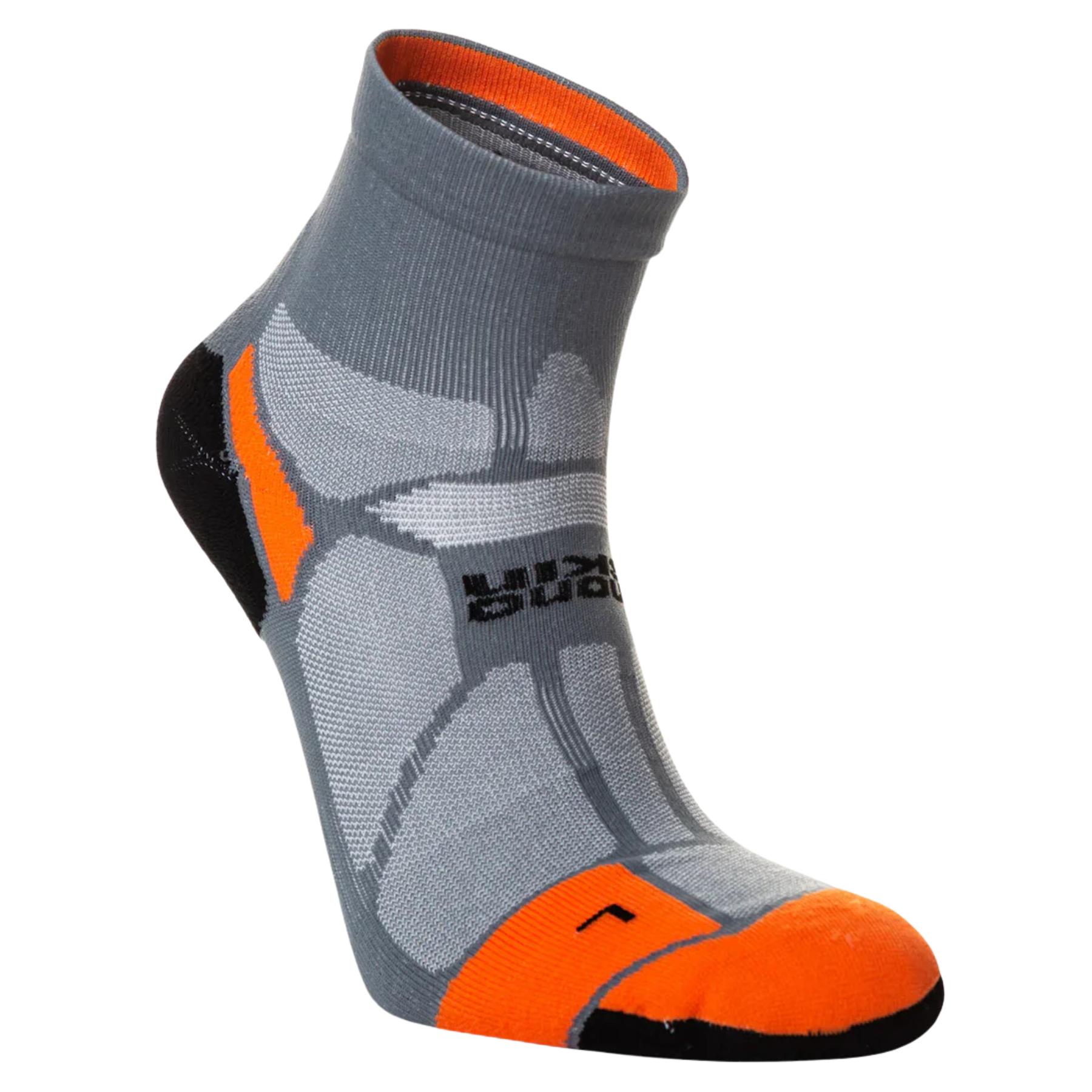 Hilly Marathon Fresh Anklet Min Socks in Granite/Orange