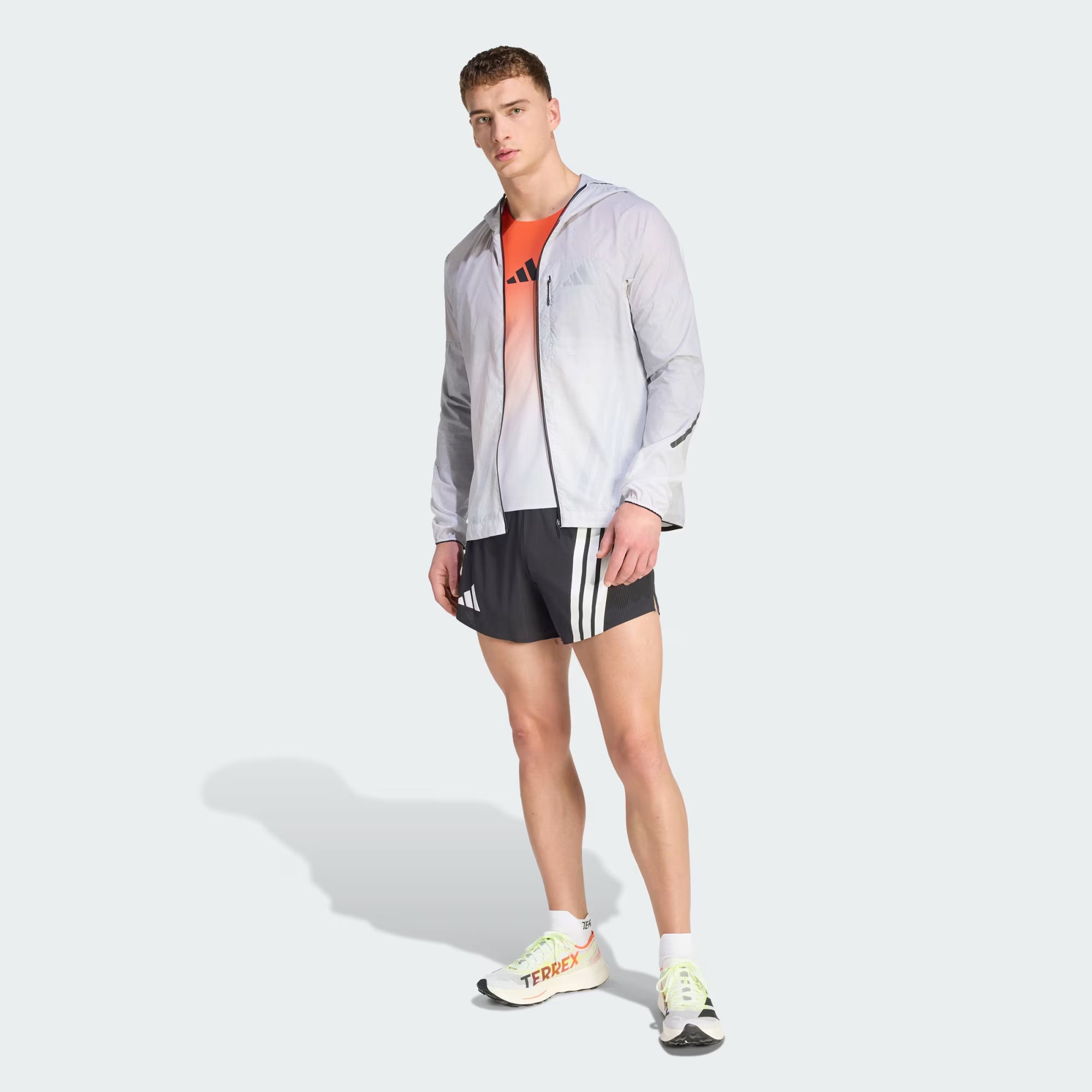Adidas Men's Xperior CLIMA365 Light Windbreaker in Black/White