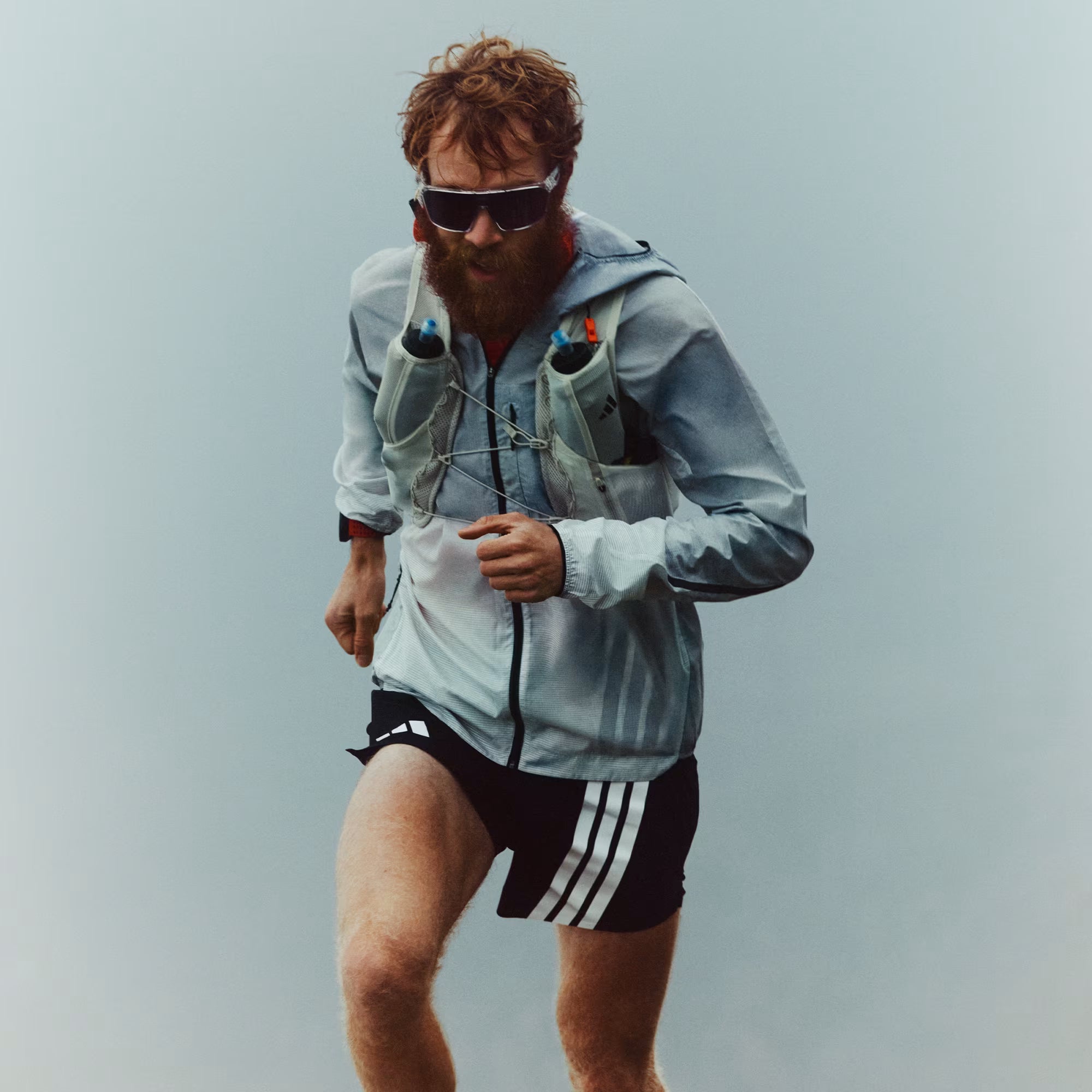 Adidas Men's Xperior CLIMA365 Light Windbreaker in Black/White