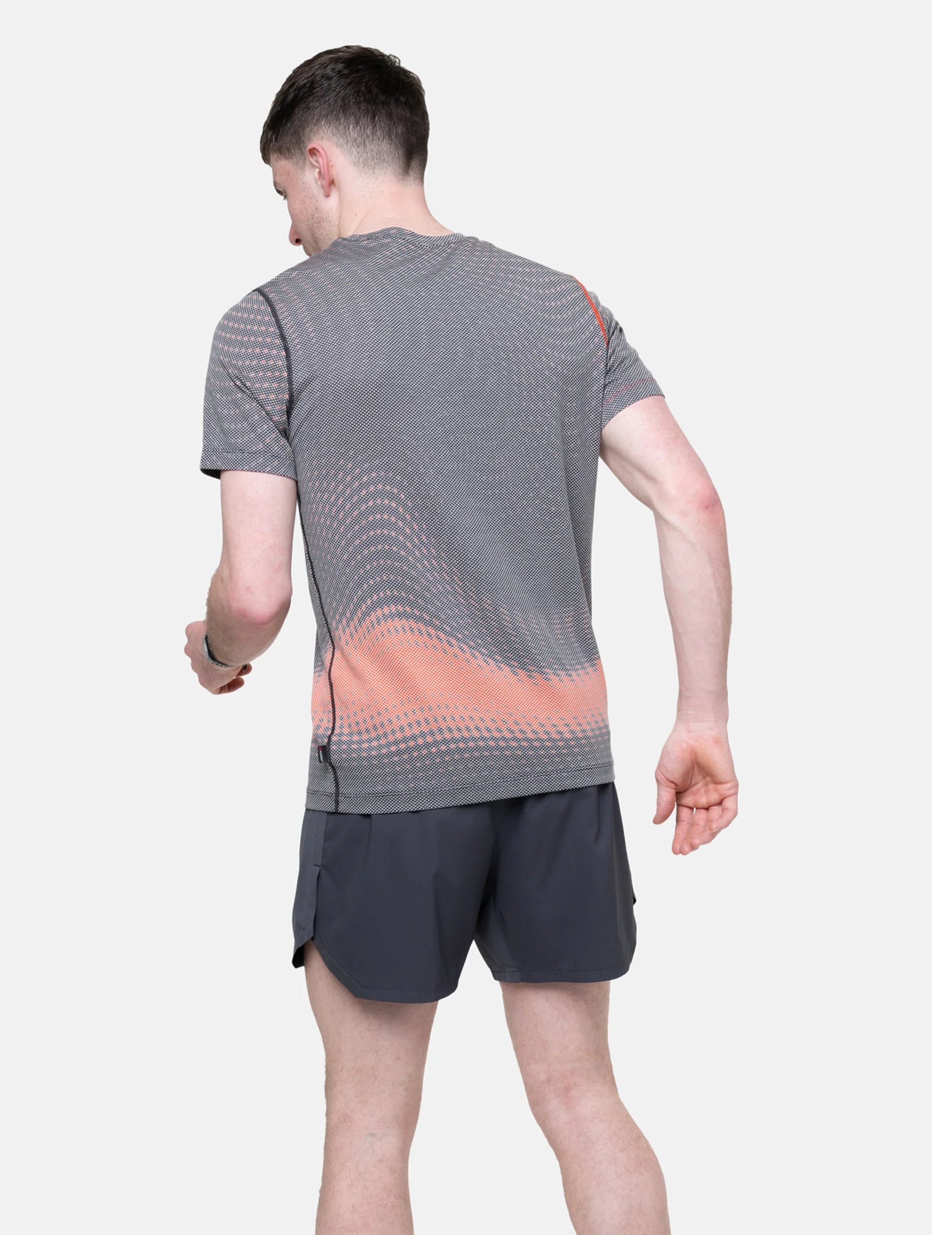 Ronhill Men's Tech Golden Hour Tee in Red Motion