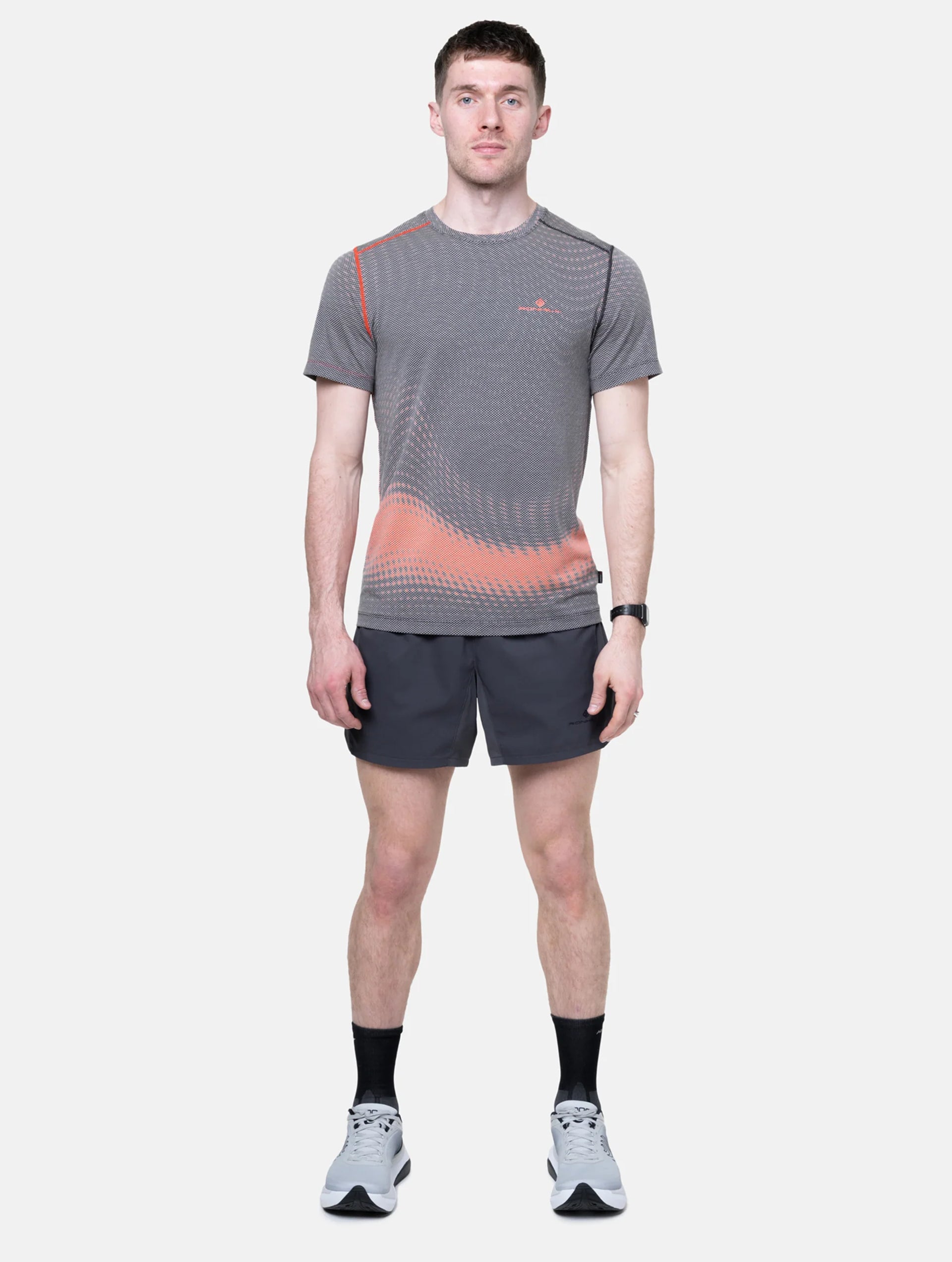 Ronhill Men's Tech Golden Hour Tee in Red Motion