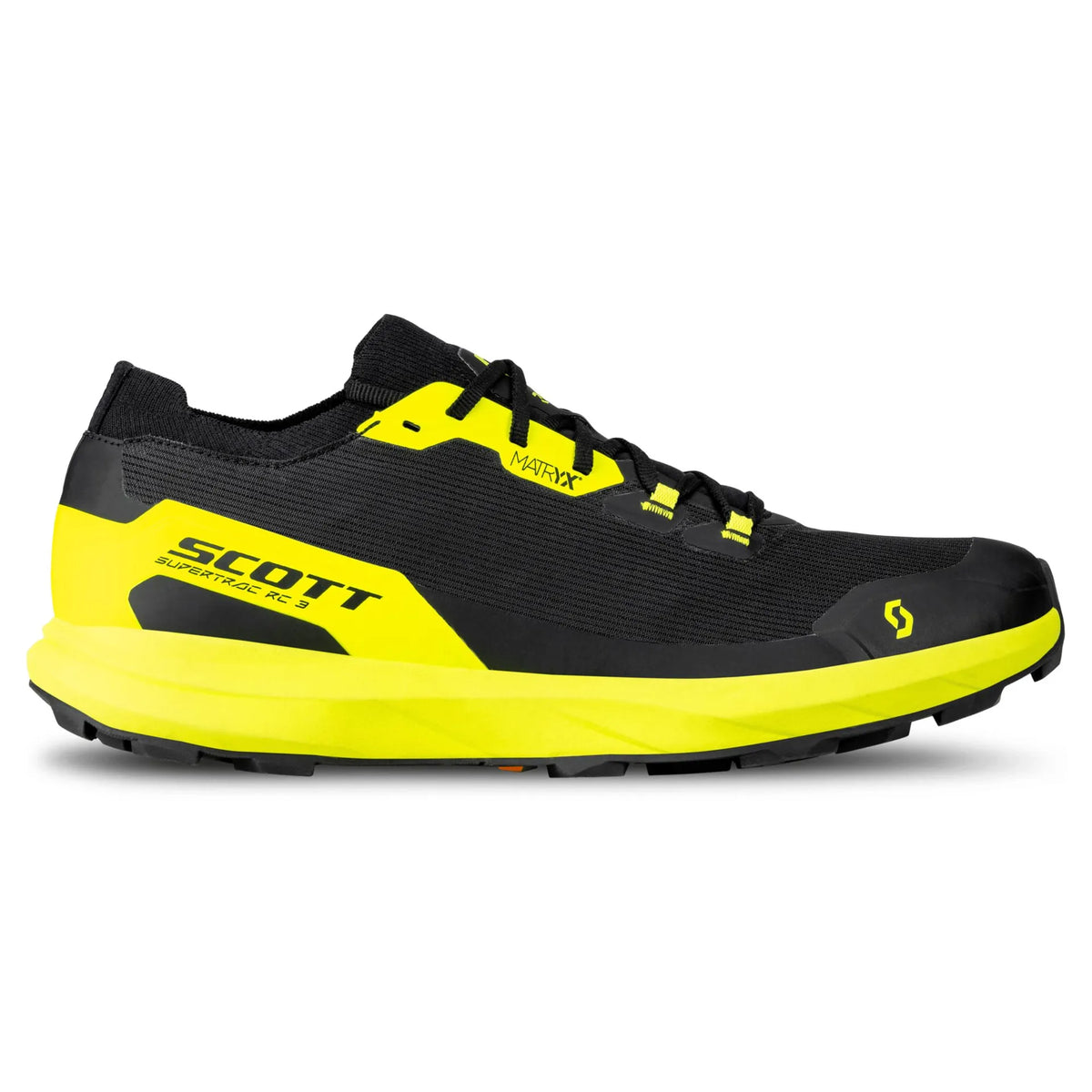 Scott Men's Supertrac RC 3 Shoes in Black/Safety Yellow