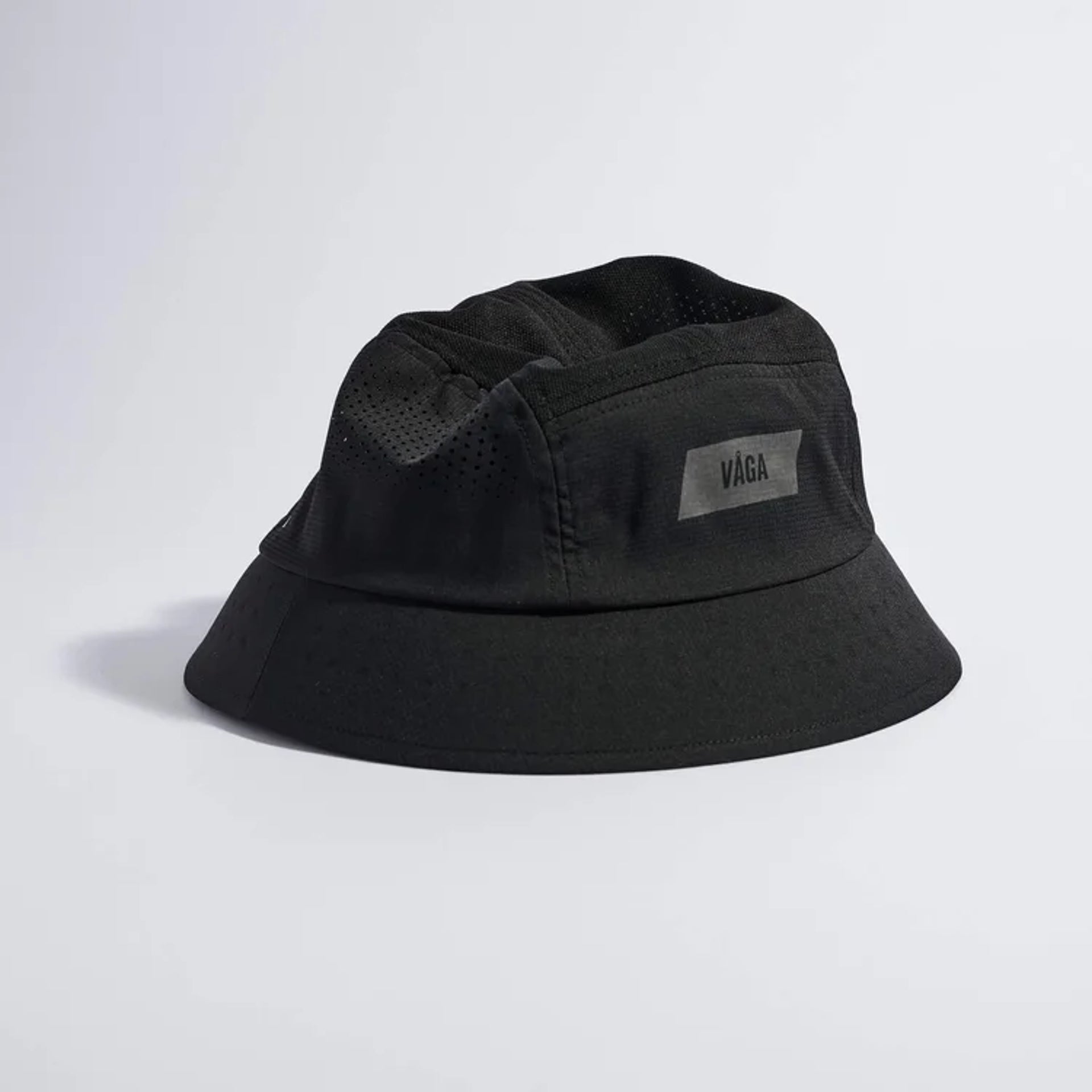 Vaga Feather Bucket Hat in Black