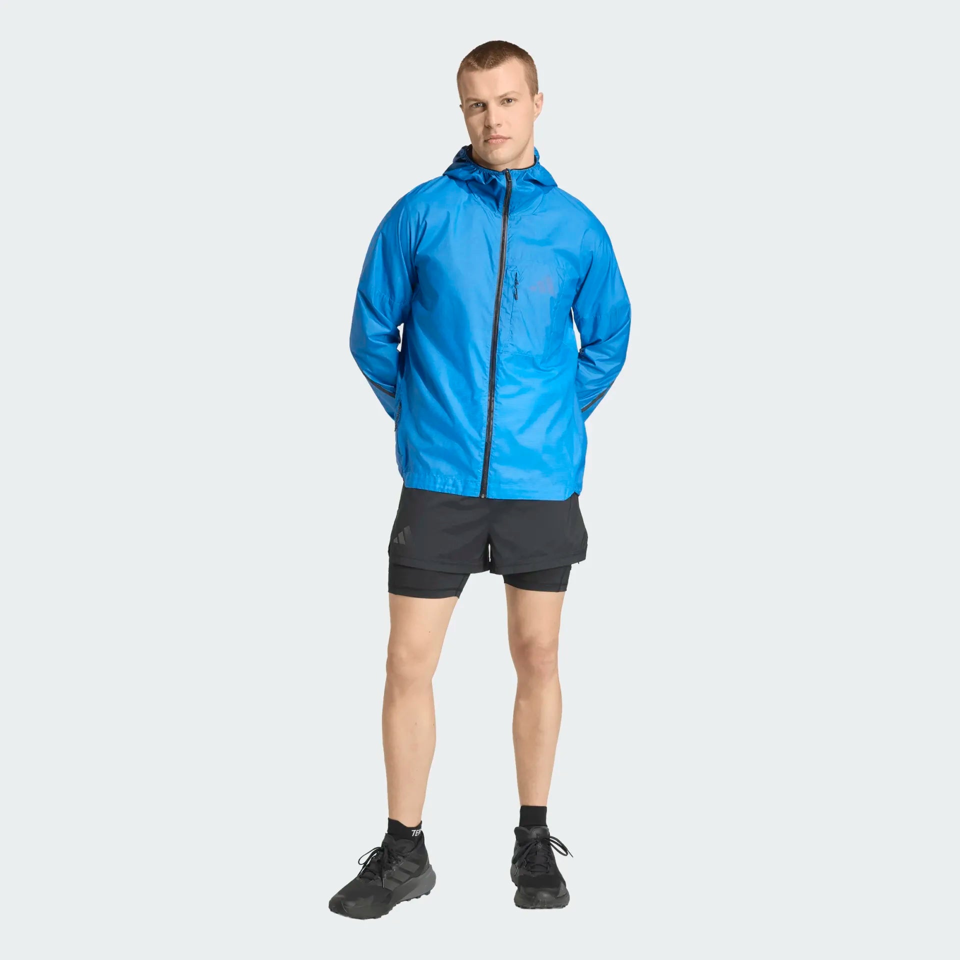 Adidas Men's Xperior CLIMA365 Light Windbreaker in Blue