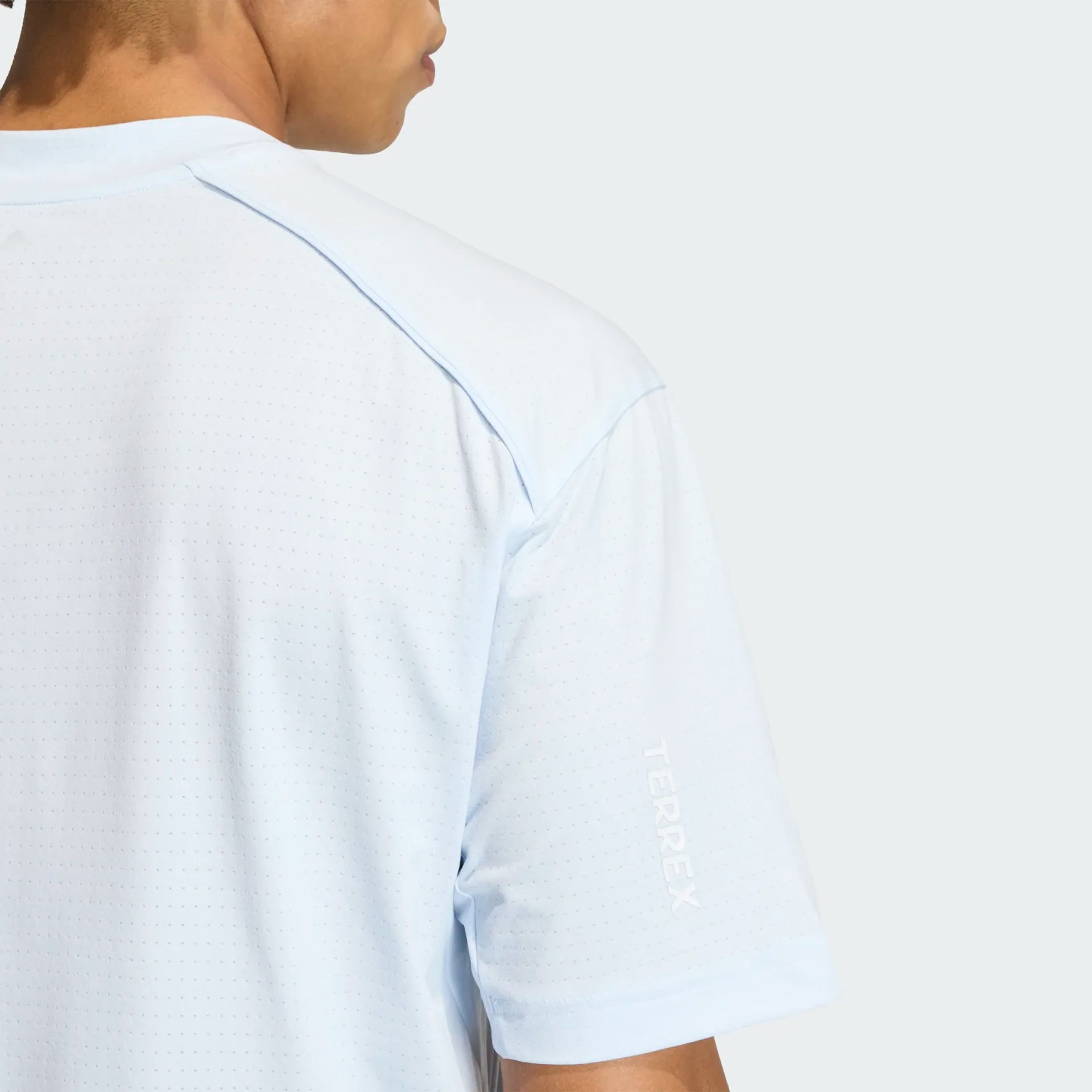 Adidas Men's XPL Trail Tee in Clear Sky